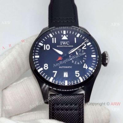 Copy IWC Big Pilot's Top Gun Men 47mm Watch So Black